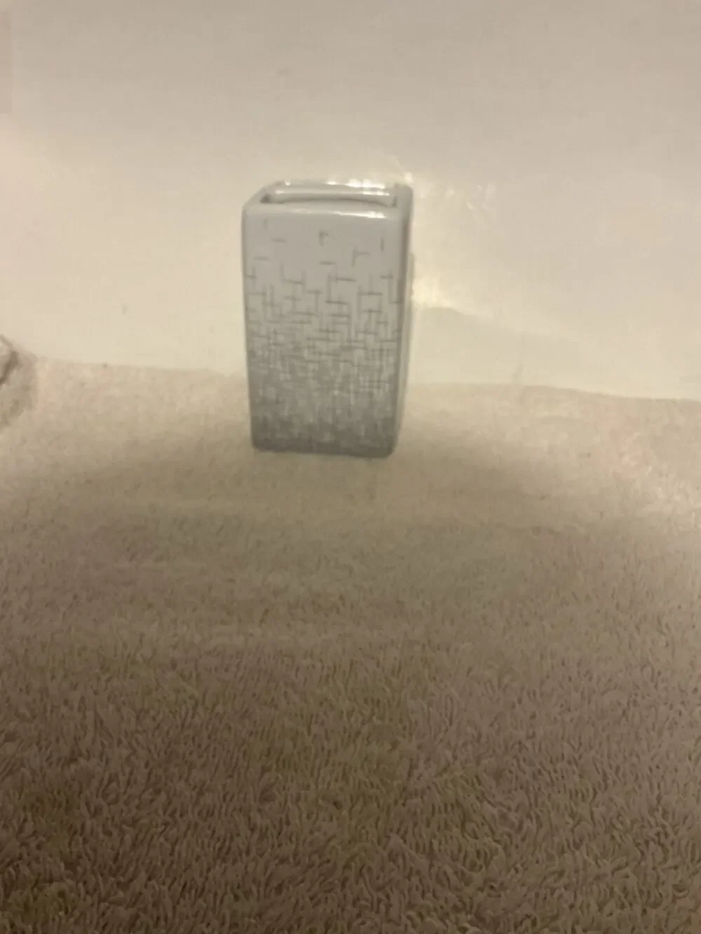 Mainstay Ceramic Bathroom Accessory Toothbrush Holder Gray Weave